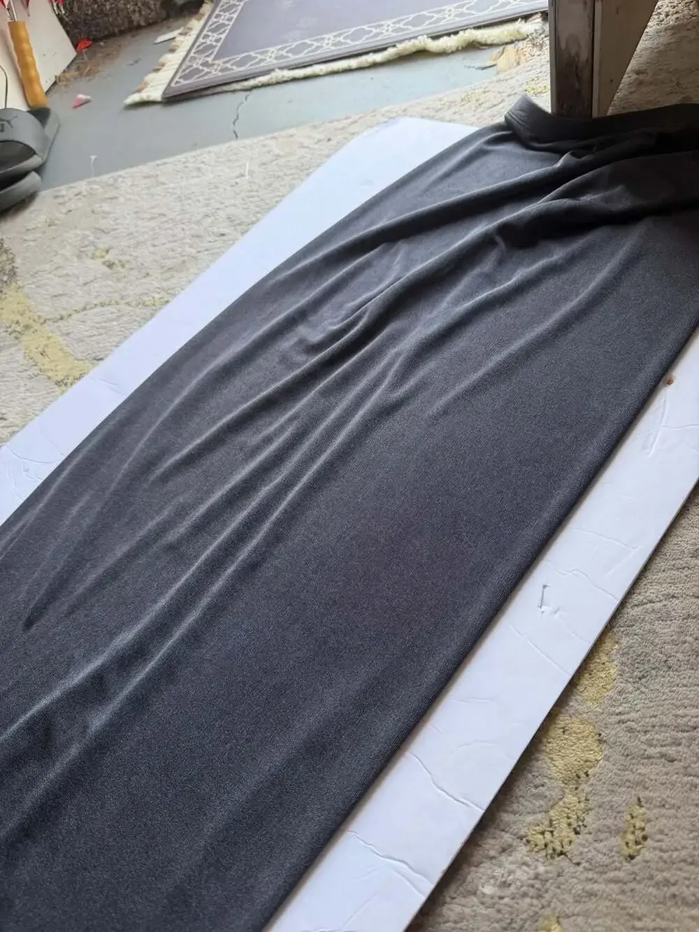 WAYF Women's Charcoal Grey Knit Maxi Skirt Size Small